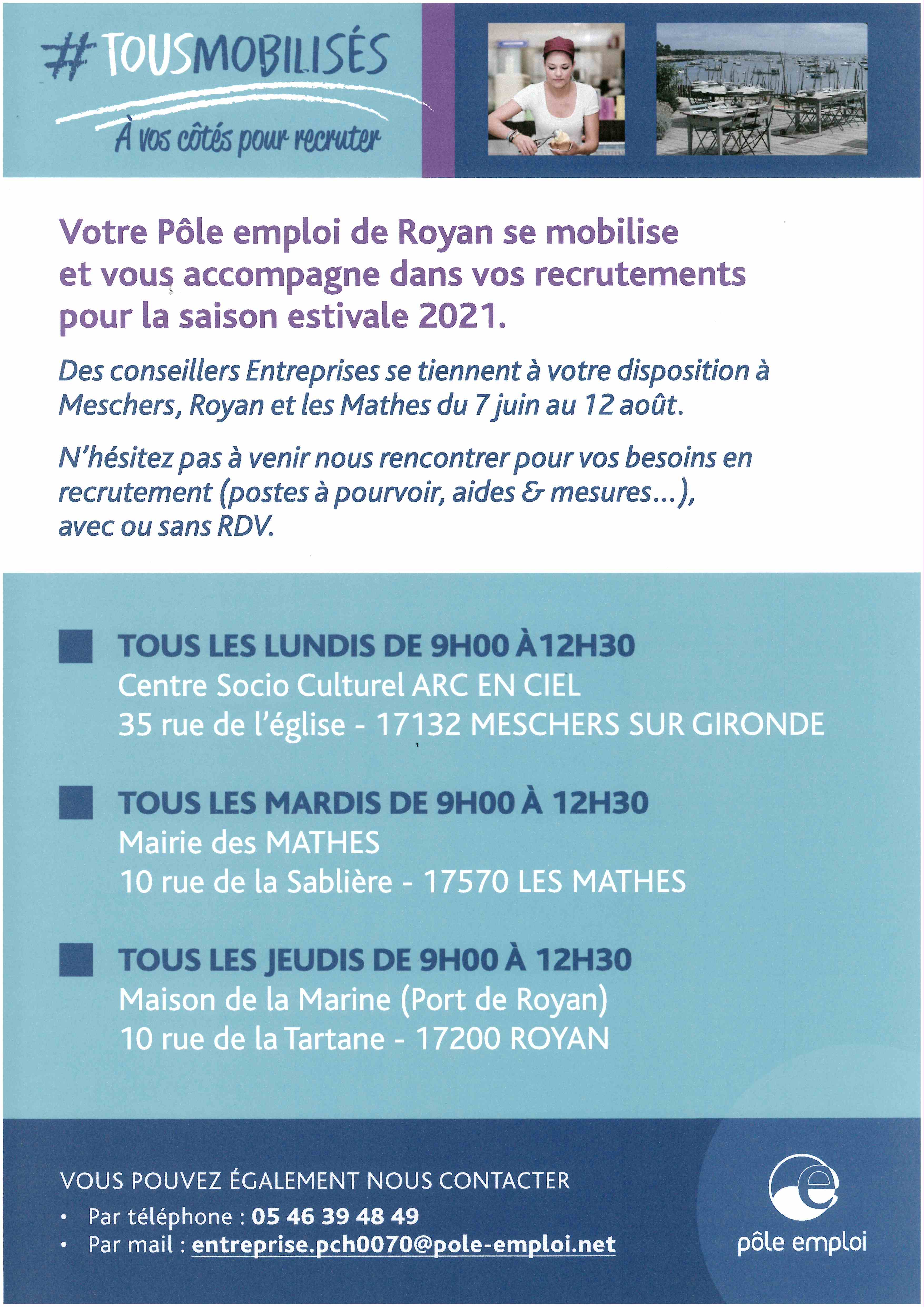 Pôle Emploi se mobilise pour les entreprises