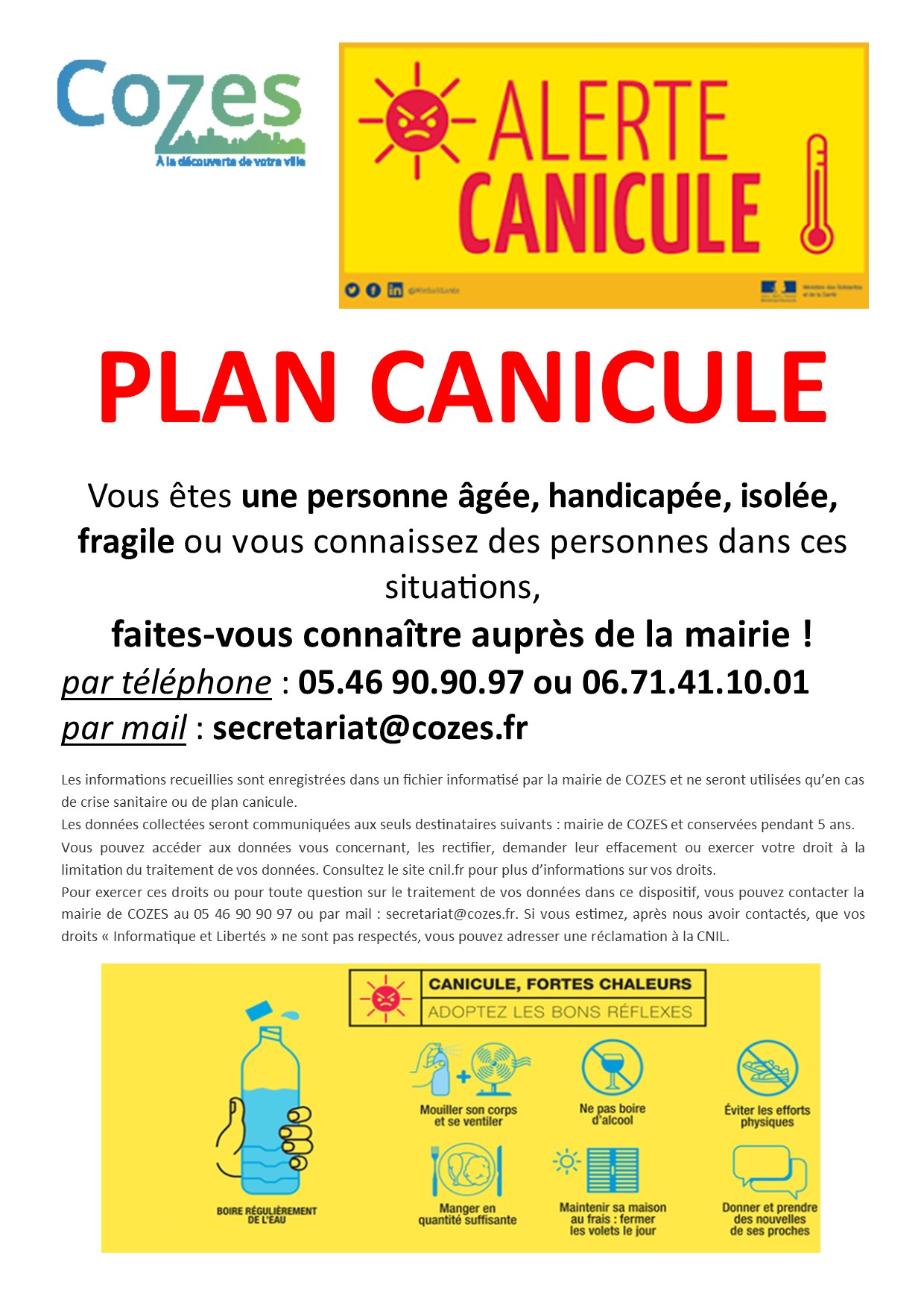 Déclenchement Plan Canicule